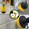Drill Brush Power Scrubber By Useful Products 5 in W 7 in L Brush, Yellow Y-S-42J-QC-DB - alternate 3